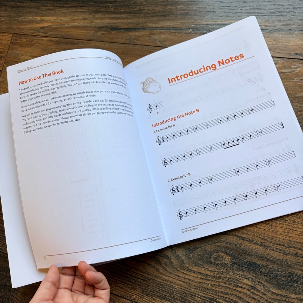 Oak Meadow Beginning Recorder Book K-5 - Picture 4 of 4